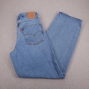 LEVIS Jeans Size 29 Baggy Dad Straight Mid Rise Medium Wash Premium Denim